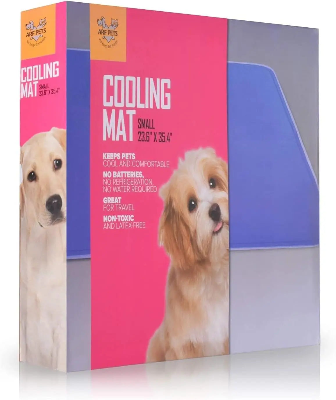 Summer Self-Cooling Pet Mat- 23x35 Inches- Non-Toxic Gel Pad- for Dogs in Kennels or Beds- or stand alone-Beds & Blankets