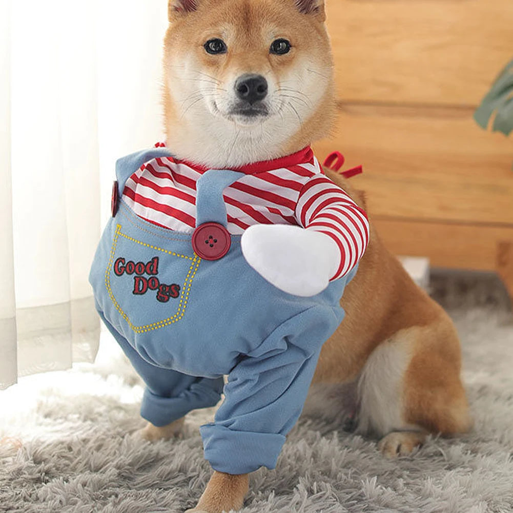 Halloween Dog Costumes- Funny Pet Clothes- Adjustable Dog Costume Sets -Novelty Clothing For Dogs