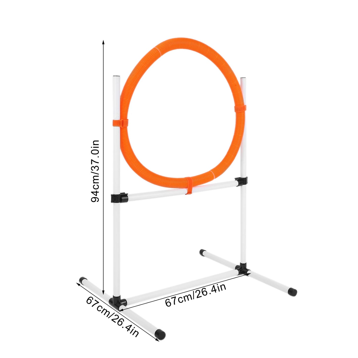 Dog Jumps Set -Agility Training Equipment- Adjustable Bar Jump- Hurdle- Hoop- Pole Obstacle Course