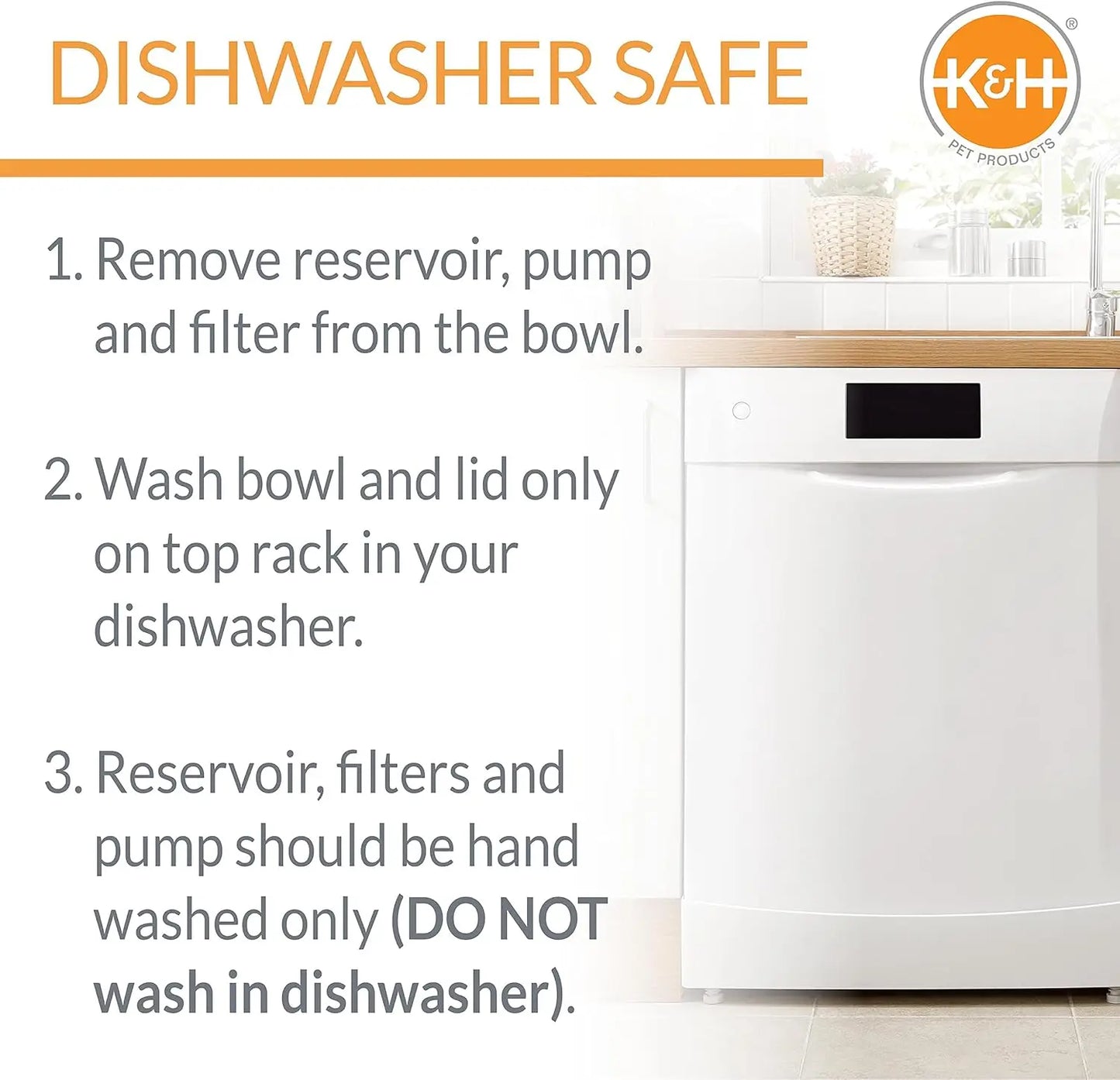 Medium Granite Dog Water Bowl with Filter- 1.4 Gallon Bowl + 1 Gallon Reservoir for Clean Hydration-Pet Bowls/Feeding