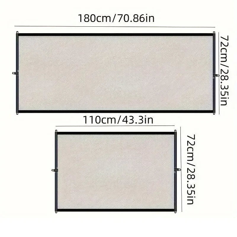 Heavy Duty Dog Barrier Fence with Hooks- Insulated Net- Foldable- Breathable Mesh-pet Security Gate for Indoor-Pet Stairs
