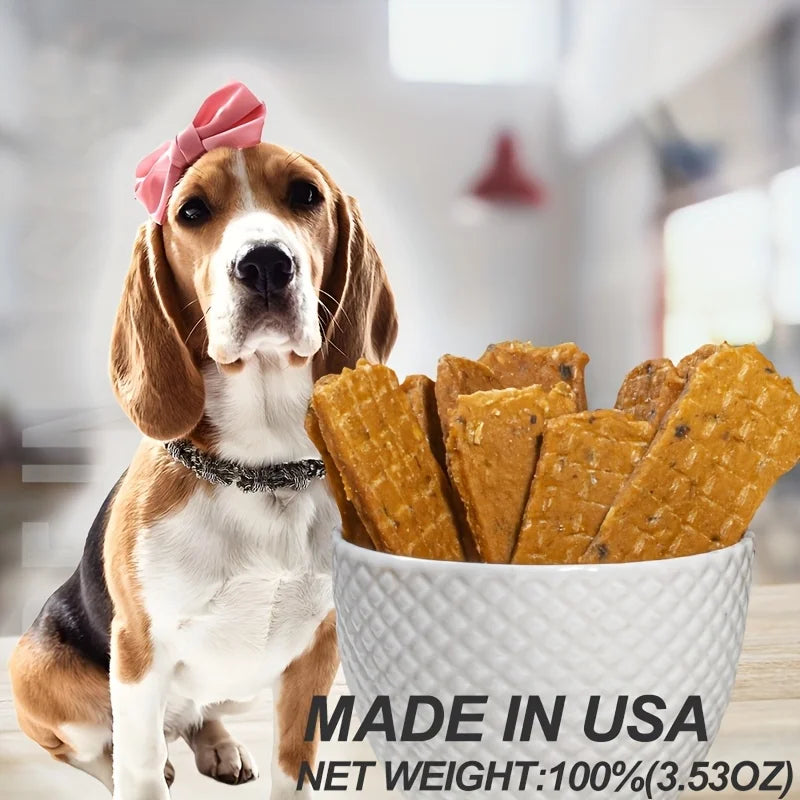 Food Dog Snacks- Delicious Beef Jerky-Duck Jerky-Chicken Jerky- Sweet Potato Sticks-Turkey Meatballs-Dried Salmon- Pet Bowls/Feeding