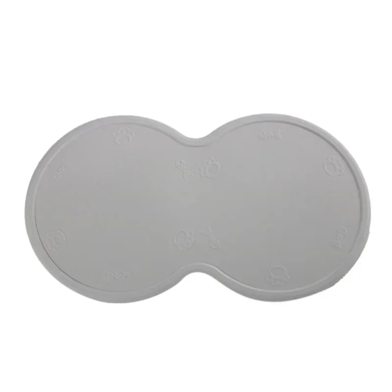 48*27cm Pet Dog Puppy Feeding Mat Pad Cute Cloud Shape Silicone Dish Bowl