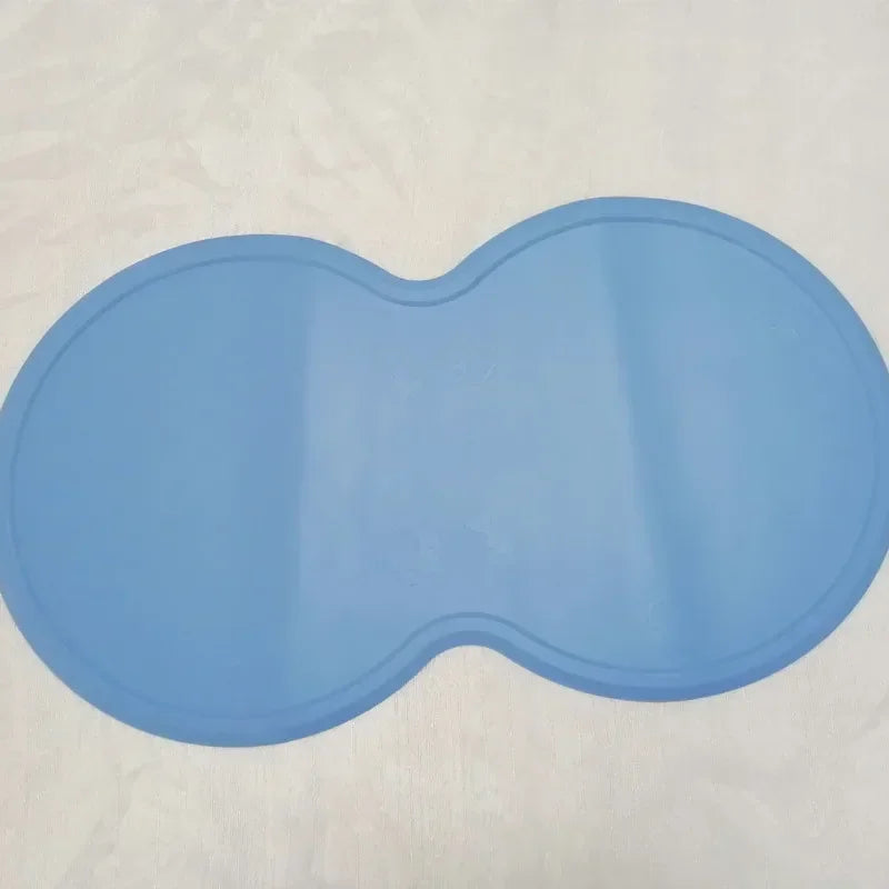 48*27cm Pet Dog Puppy Feeding Mat Pad Cute Cloud Shape Silicone Dish Bowl