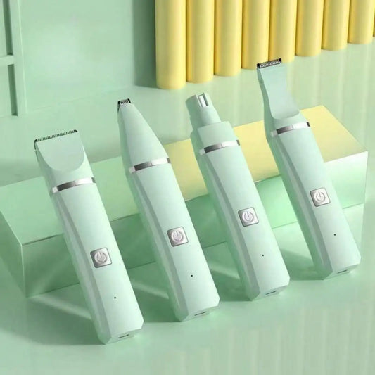 Dog  Grooming Kit Hair Low Noise Paw Trimmer- Rechargeable - Cordless Quiet Nail Grinder Shaver