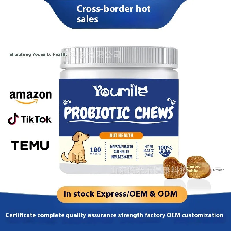 Youmile Dog Joint Supplement with Hyaluronic Acid - Glucosamine Chondroitin Tablets for Arthritis Pain Relief