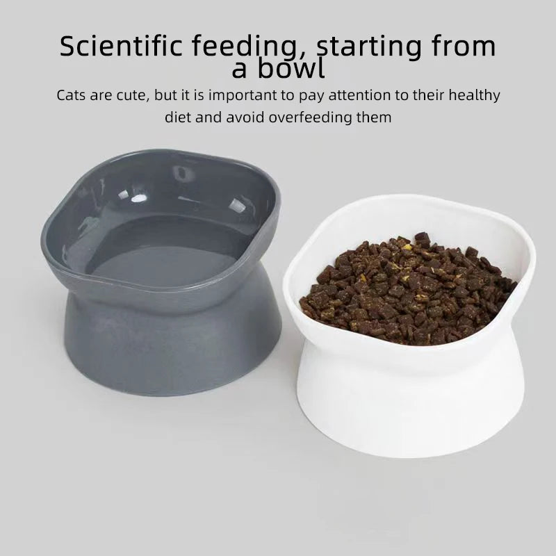 Dual-Purpose Dog Food Bowl-Elevated- Anti-Vomiting-for Dog or Cat Feeder- Whisker Stress-Free-Pet Bowls/Feeding