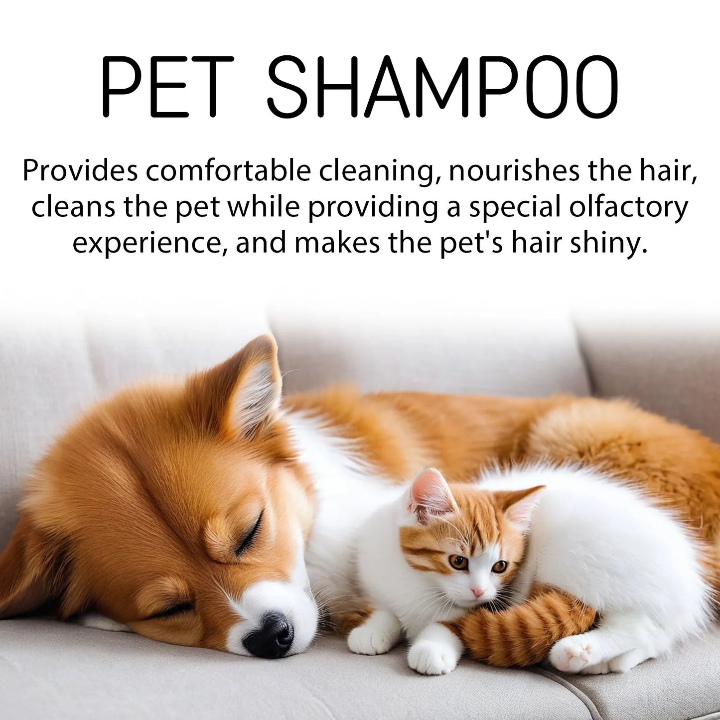 YEGBONG Dog Wash Shampoo- Flea & Mite Killer- Dirt Removal - Anti-Itch- Deodorizing & Moisturizing Formula for Softening Coat-Pet Grooming