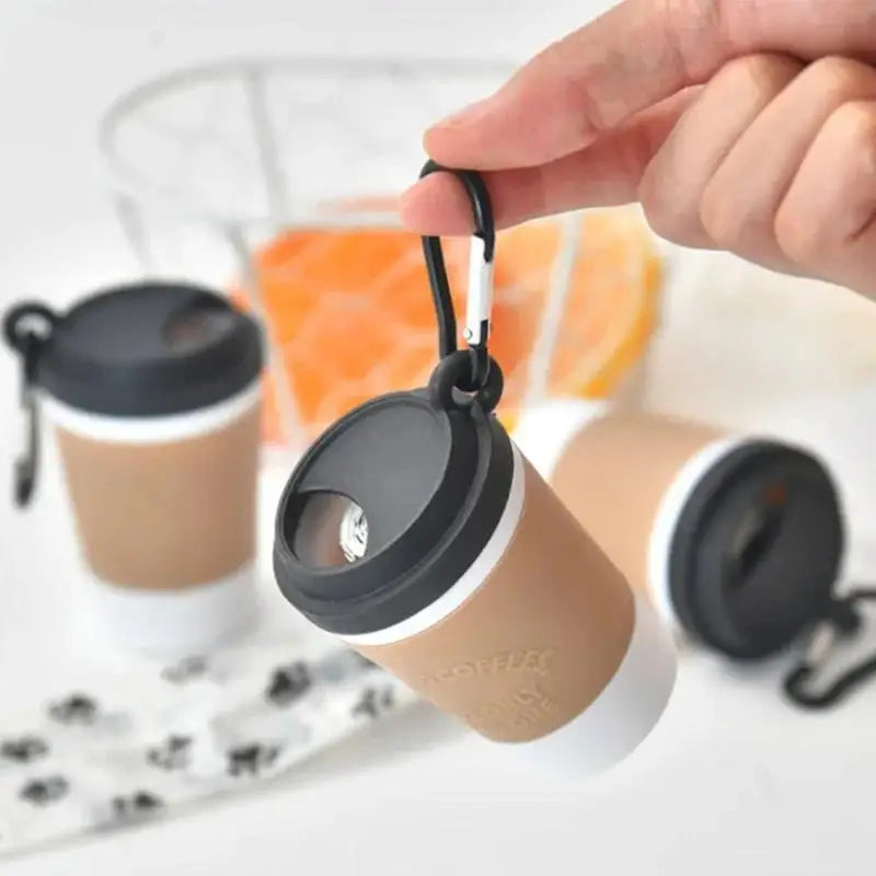 Coffee Cup Poop Dispenser-Portable Poop Trash Can- Dog Garbage Storage -Pet Grooming