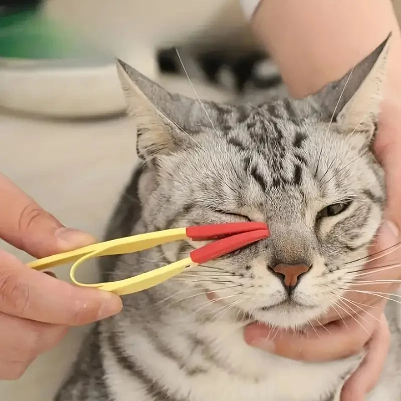 Soft Silicone Cat Dog Tear Marks Brush- Eye Cleaning Combs- Eye Excrement Remover-Pet Grooming
