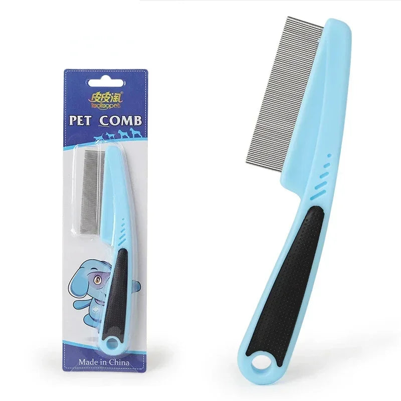 Pet Animal Care Comb Removal Flea Comb for Cat Dog Stainless Steel Needle Grooming Louse Removal