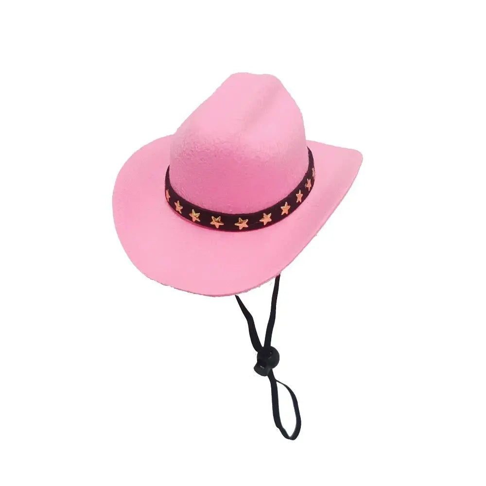 Adjustable Cowboy Dog Hat- Outdoor  Pet Accessories Dogs Headwear