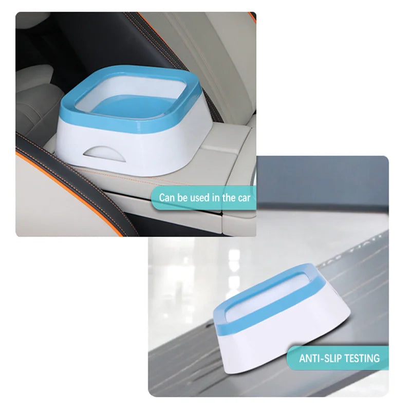 Anti-splash Water Bowl For Dogs- 1L Large Capacity Drinker-Pet Bowl/Feeding