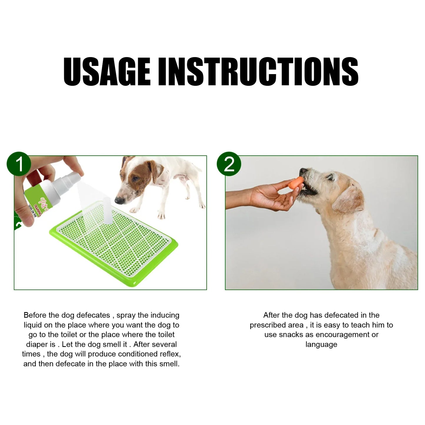 Toilet Training Spray-30ml- Induces Dog to go where you want- Urine Feces Positioning Trainer-Pet Grooming