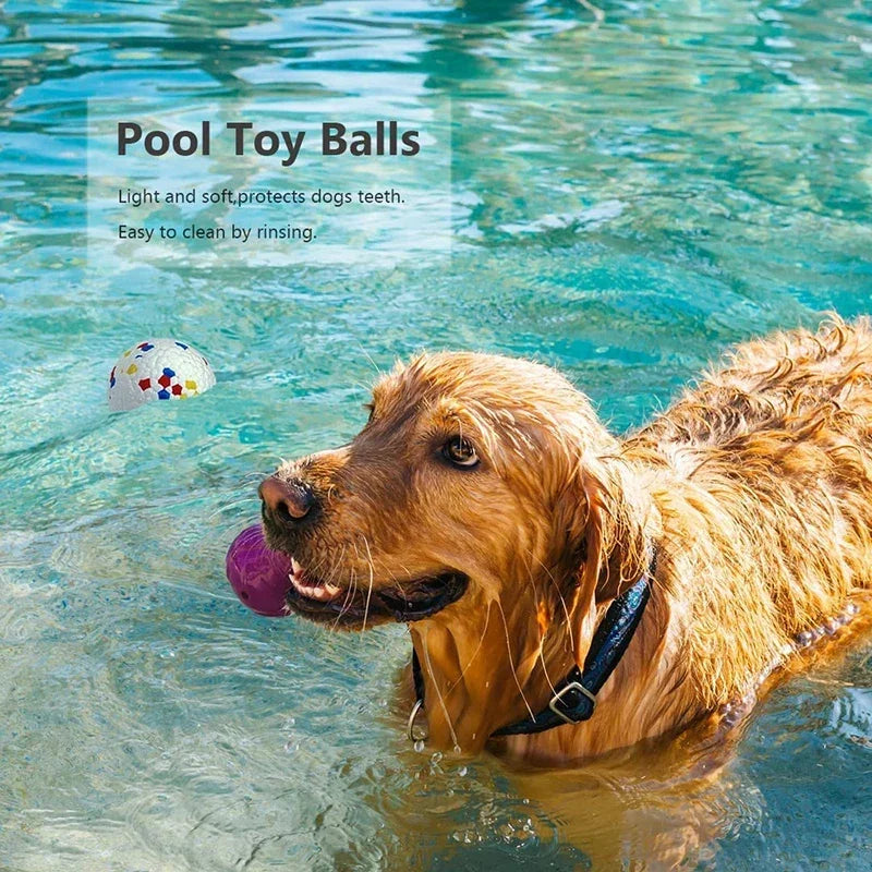 Bite Resistant Solid Dog Ball Toys for Small to Large Dogs- High Elasticity E-TPU Pet Chew Ball Toy -Non Squeak- Interactive-Dog Toys