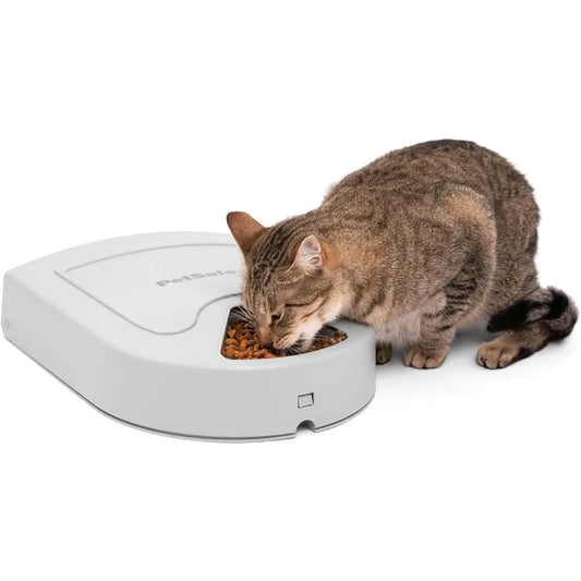 Automatic Dog Feeder- 40 oz Capacity-Plastic for Dry Food-Refillable Storage- Timer-Durable-Programmable Food Dispenser