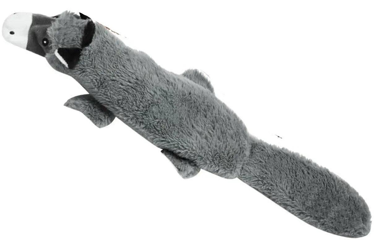 5PCS Crinkle Plush Dog Squeaky Toys- Fox Giraffe Squirrel Cow Donkey- No Stuffing- for Small Medium Large Dogs-Dog Toys