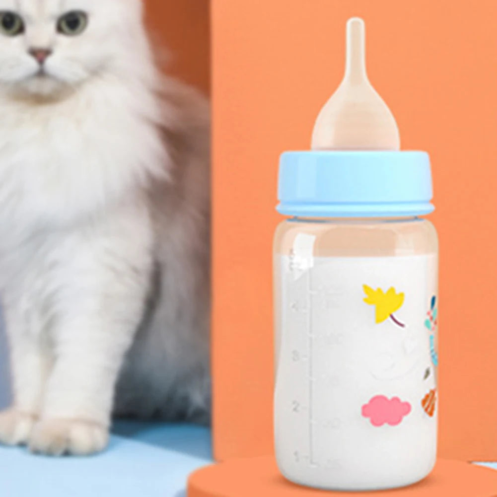 Small Pet Feeding Bottle- 60ml/125ml -Nursing Bottle for Newborn Pets