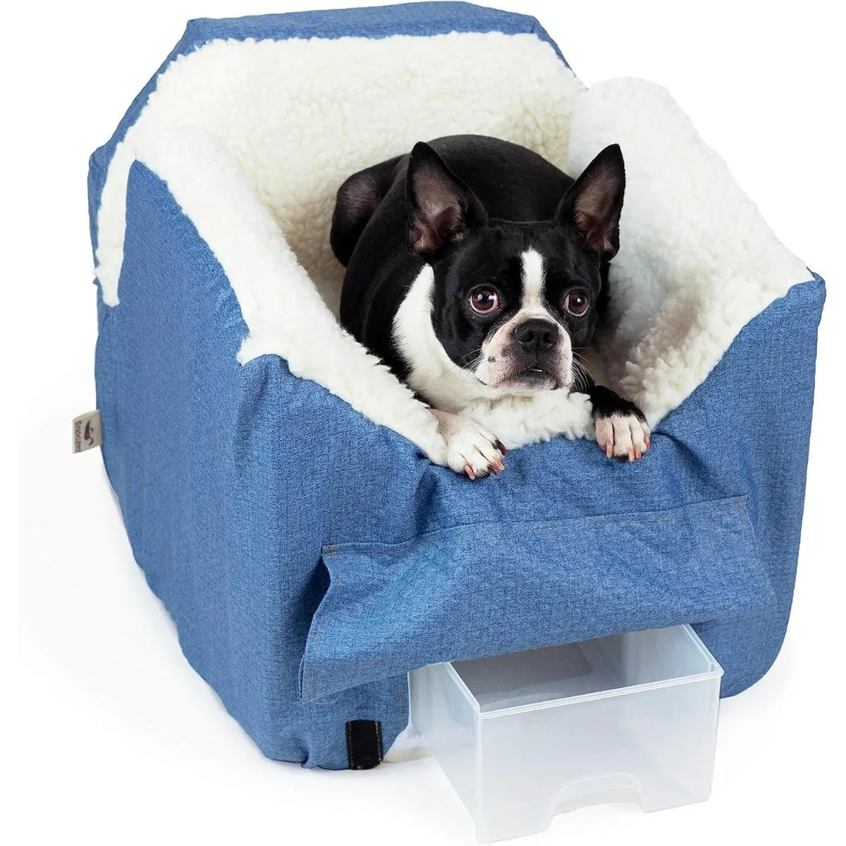 Snoozer Luxury Lookout Pet Car Seat- Small Luxury II, Anthracite with Black-Storage-Pet Car Seats