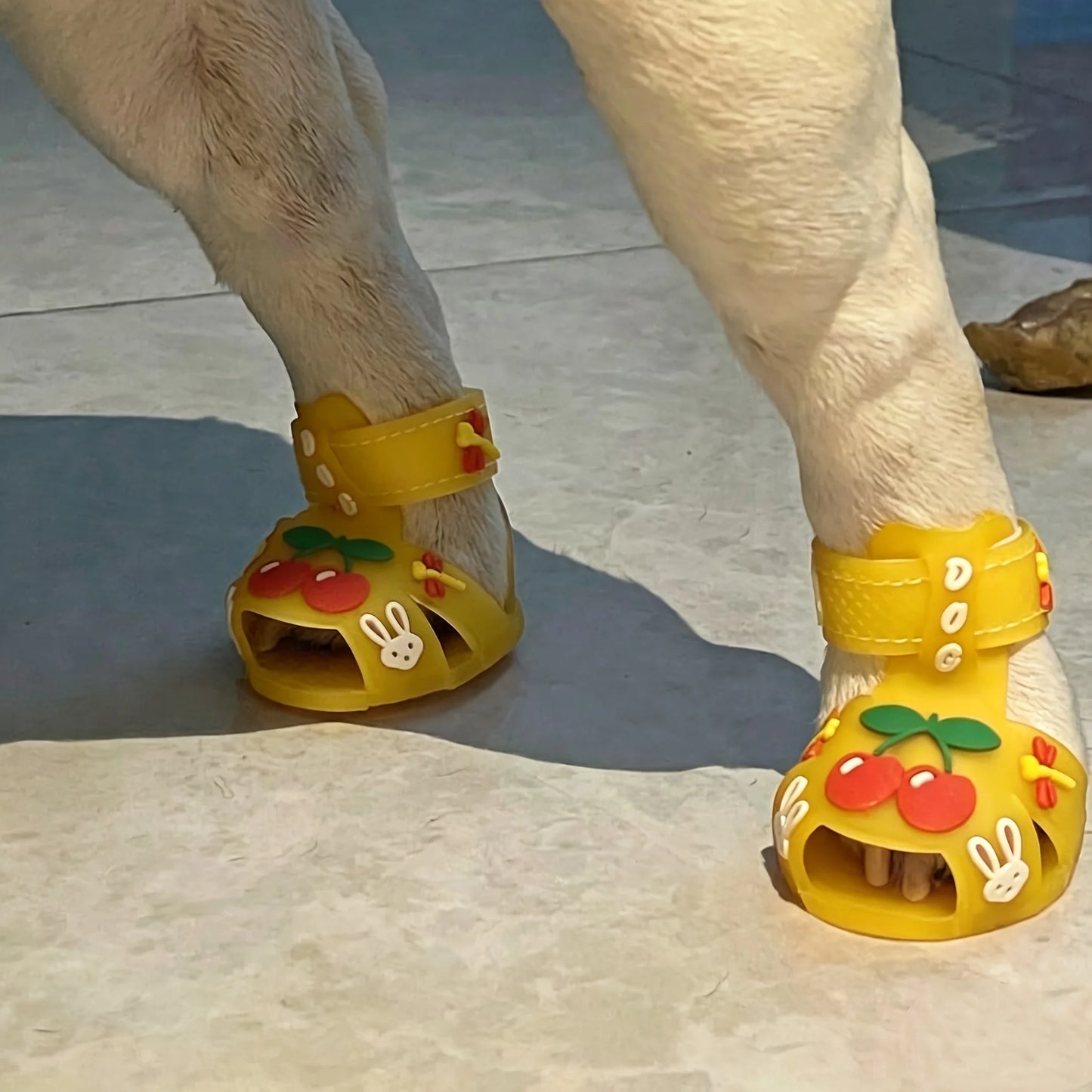 Small Dog Jelly Sandal Rain Shoes-Outdoor Sandals-Silicone Cool Shoes-Sizes 1-5-Costumes/Apparel