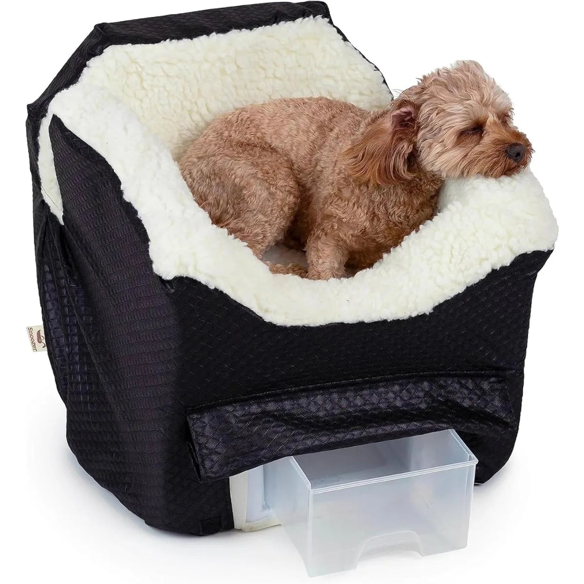 Snoozer Luxury Lookout Pet Car Seat- Small Luxury II, Anthracite with Black-Storage-Pet Car Seats