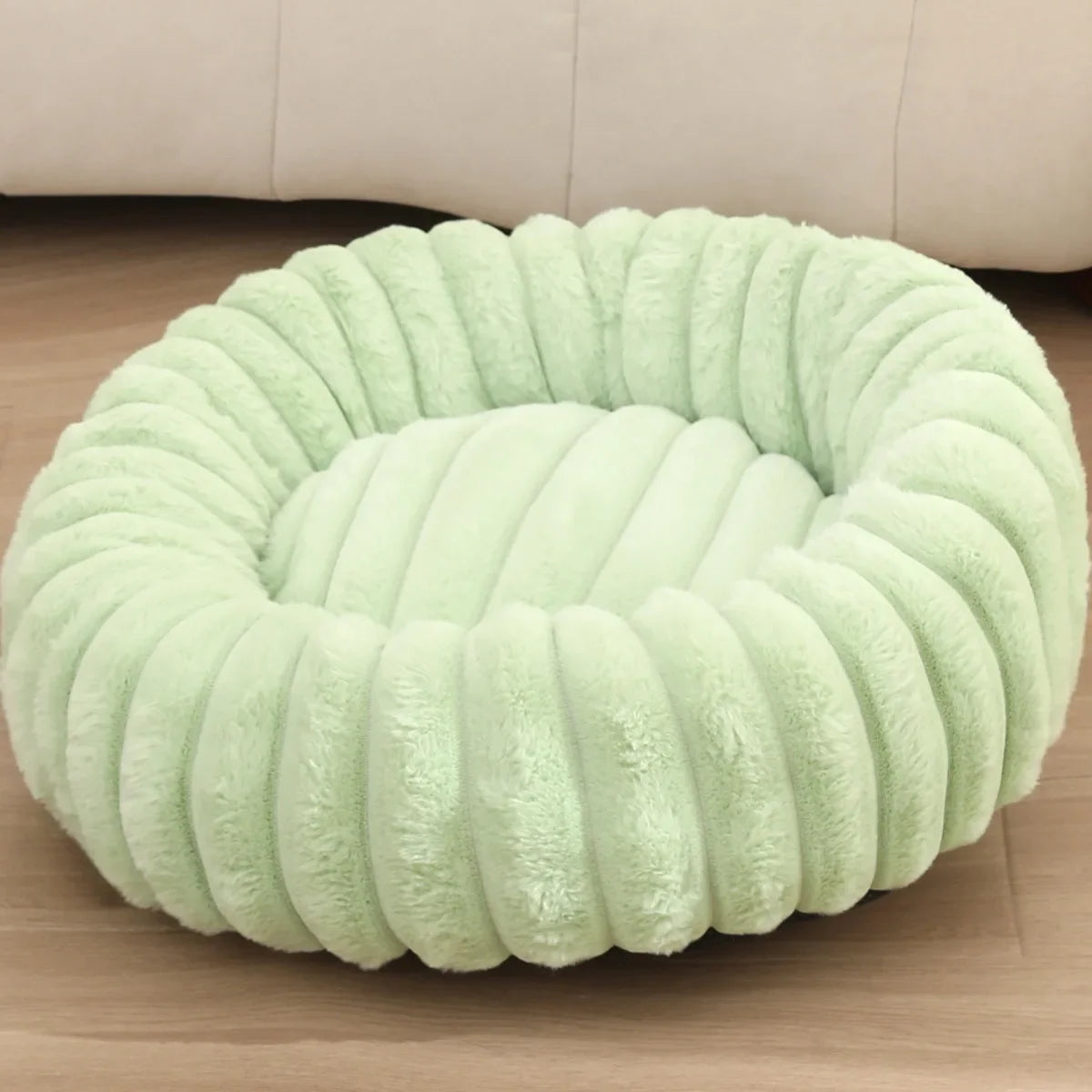 40-70cm Round Pet Bed for Dog-Super Soft Long Plush Dog Bed-House for Medium Dogs-Beds & Blankets