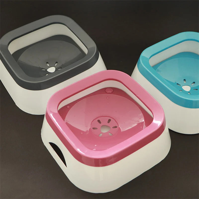 Anti-splash Water Bowl For Dogs- 1L Large Capacity Drinker-Pet Bowl/Feeding