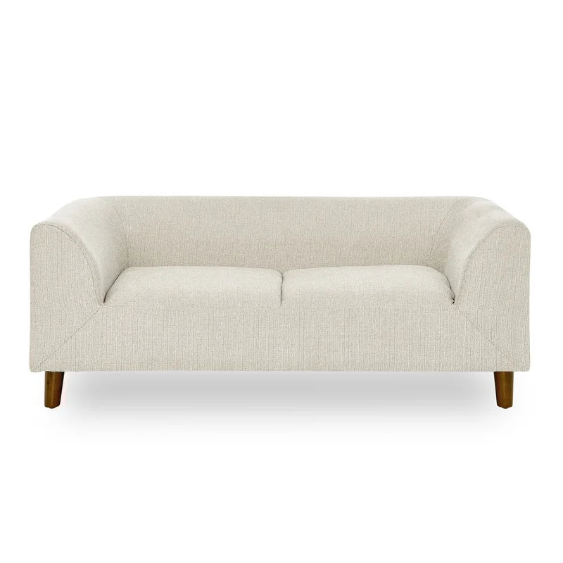 Modern Beige Rectangular Dog Sofa with Backrest and Armrests for Small Medium to Large Size Dogs- Soft Cushion- Beds & Blankets