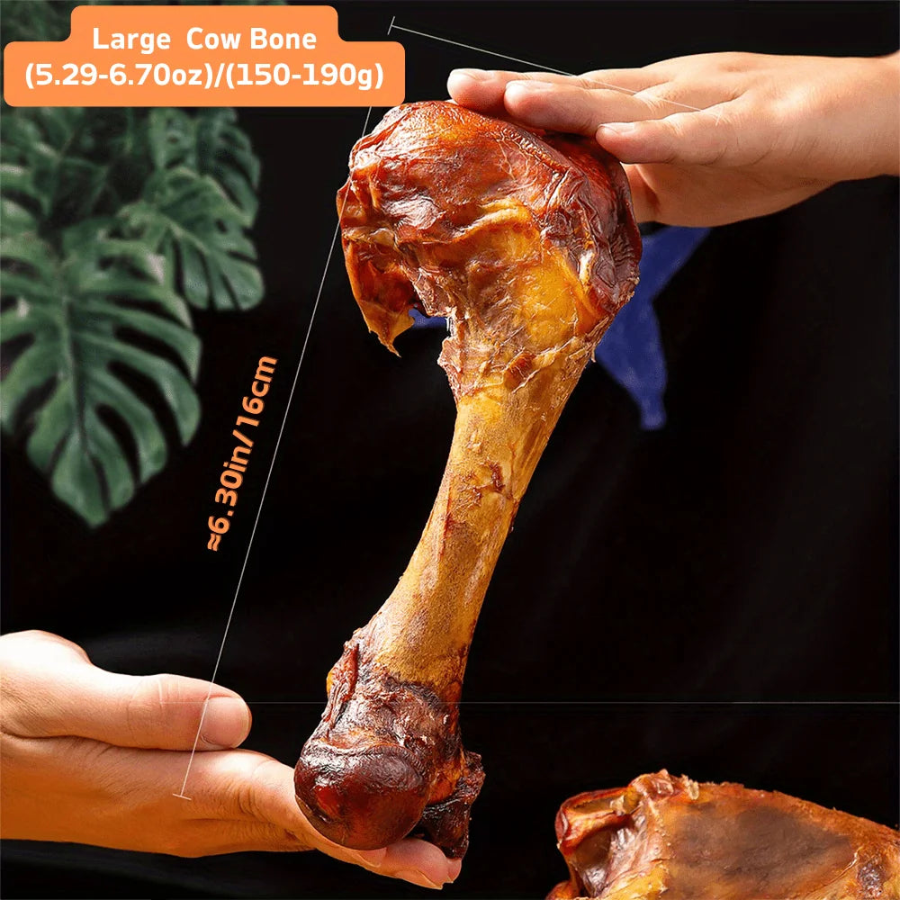 Large Cow Bone-5.29-6.70oz/(150-190g)  6.30in/16cm-All Natural Ingredients-Healthy-Easily Digestible-Pet Bowl/Feeding