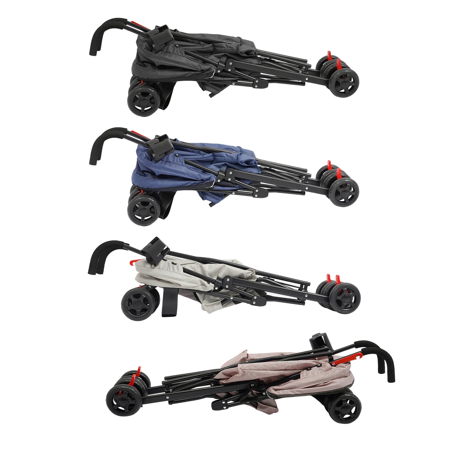 Oxford Cloth Pet Travel Stroller-Foldable- for Small & Medium-sized Pets Within 10kg/22 Pounds-Pet Strollers