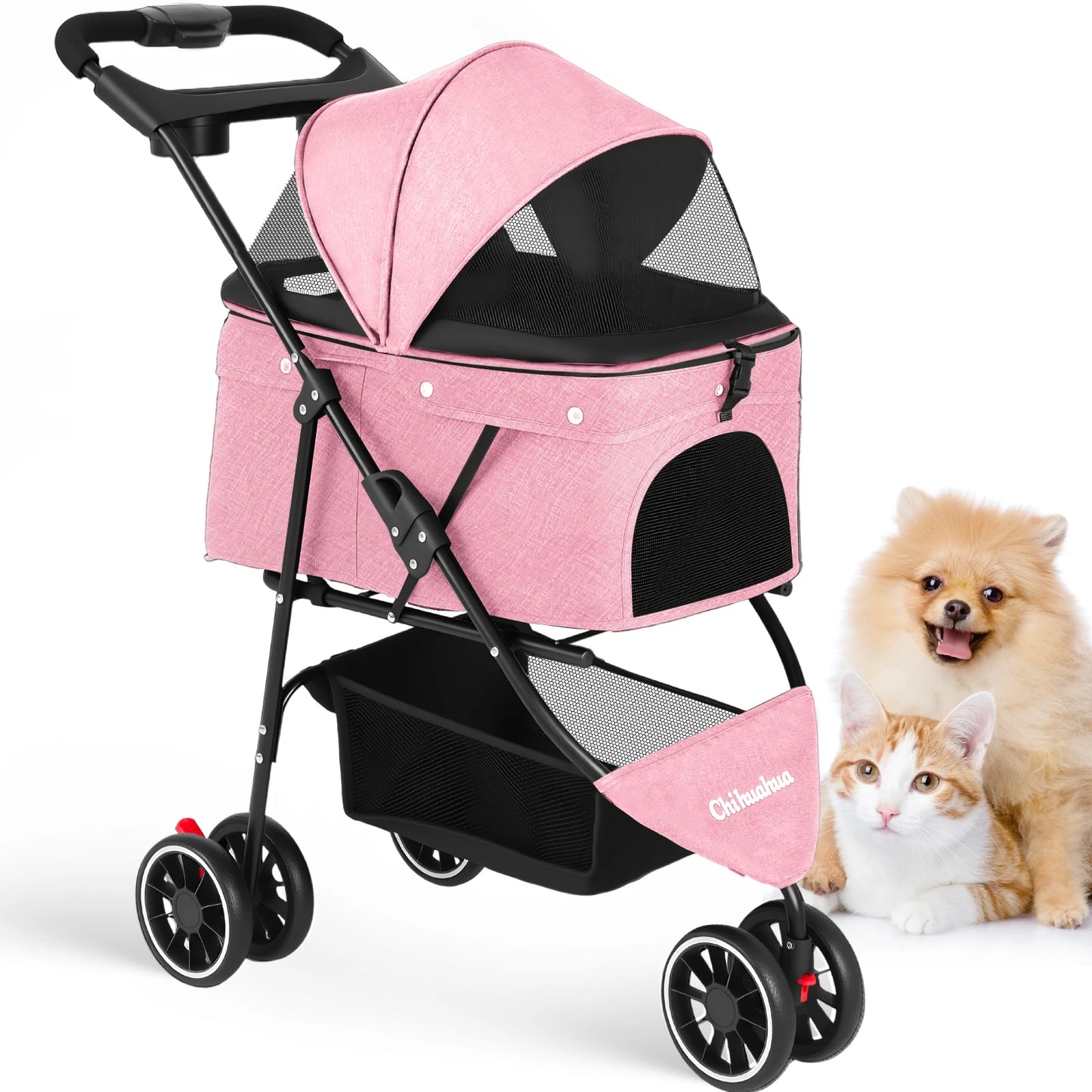 Pet Stroller- For Small Puppy/ Dogs- Foldable-Pet Strollers