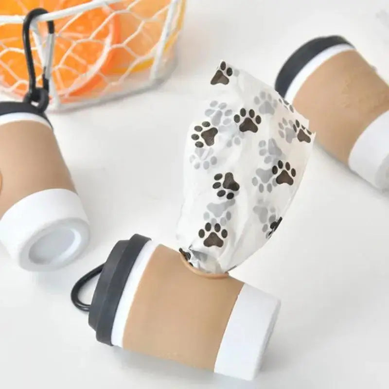 Coffee Cup Poop Dispenser-Portable Poop Trash Can- Dog Garbage Storage -Pet Grooming