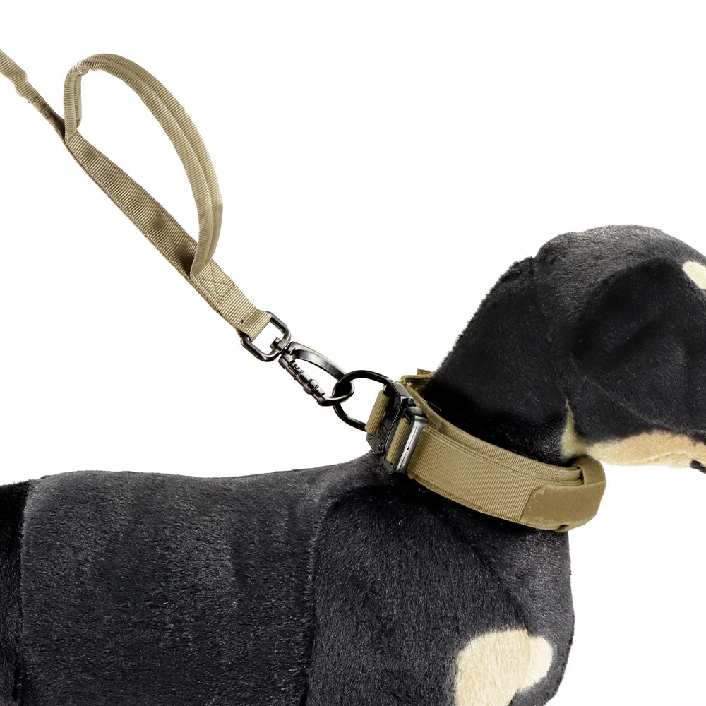 Military Dog Leashes- Adjustable Leash- Quick Release Elastic Rope With 2 Control Handle For Small/Medium Dogs-Collars/Leashes