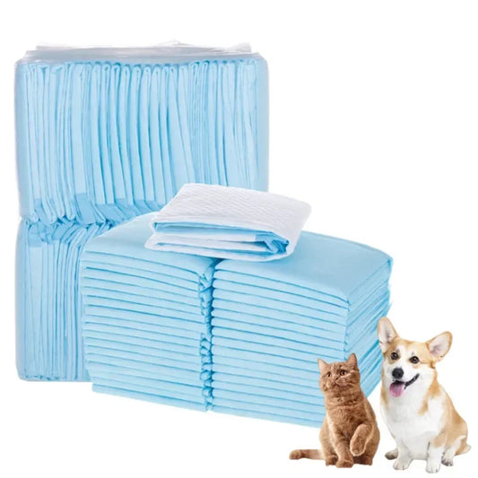 100/50/40/20PCS Absorbent Dogs Diapers Disposable Training Pee-Pads- Quick Dry Surface Mat- Puppy Training-Pet Grooming
