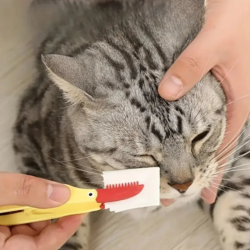 Soft Silicone Cat Dog Tear Marks Brush- Eye Cleaning Combs- Eye Excrement Remover-Pet Grooming