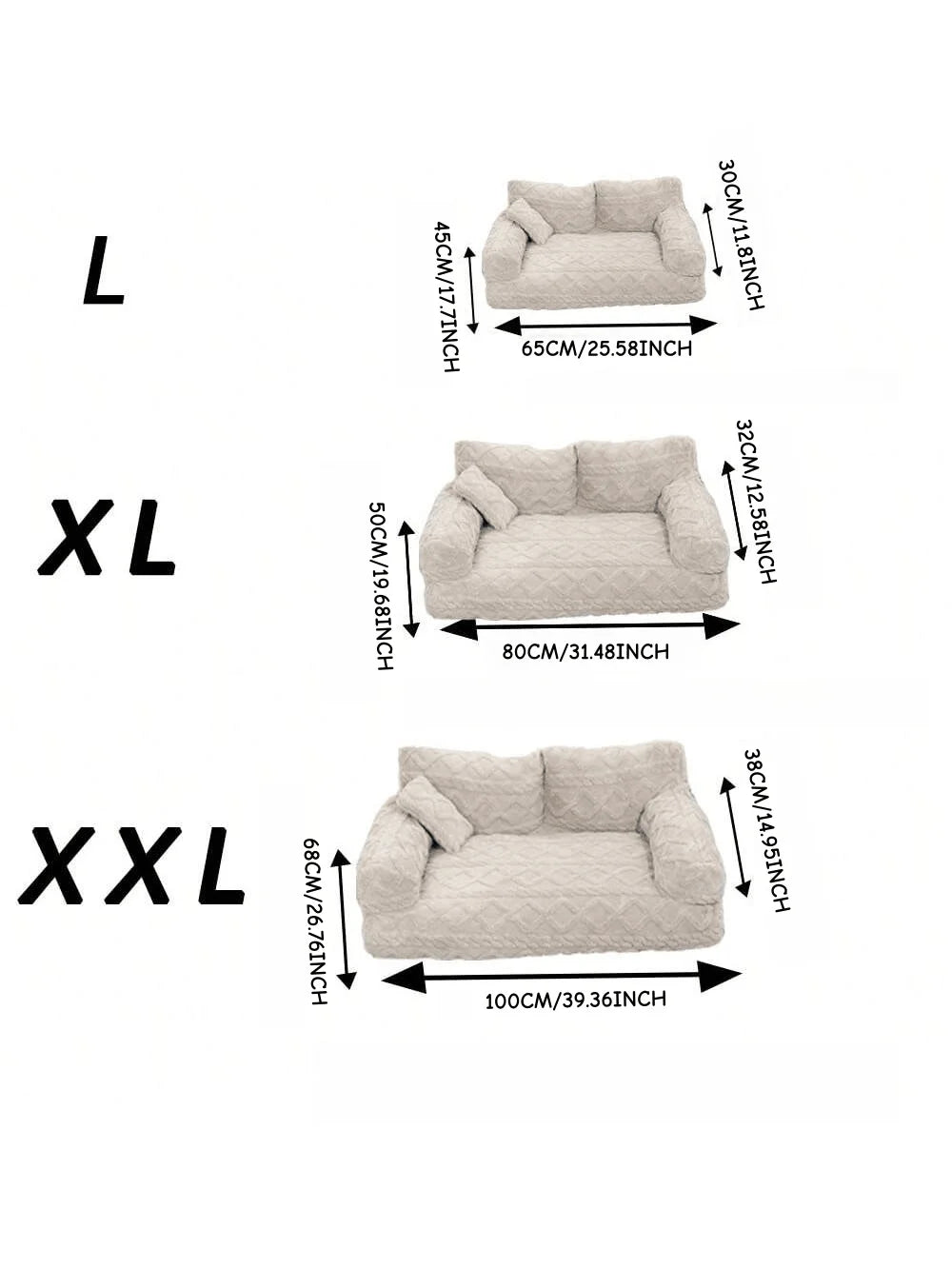All-Season Pet Sofa Bed-Washable-Multi-Functional-Sizes S-2XL-Beds & Blankets
