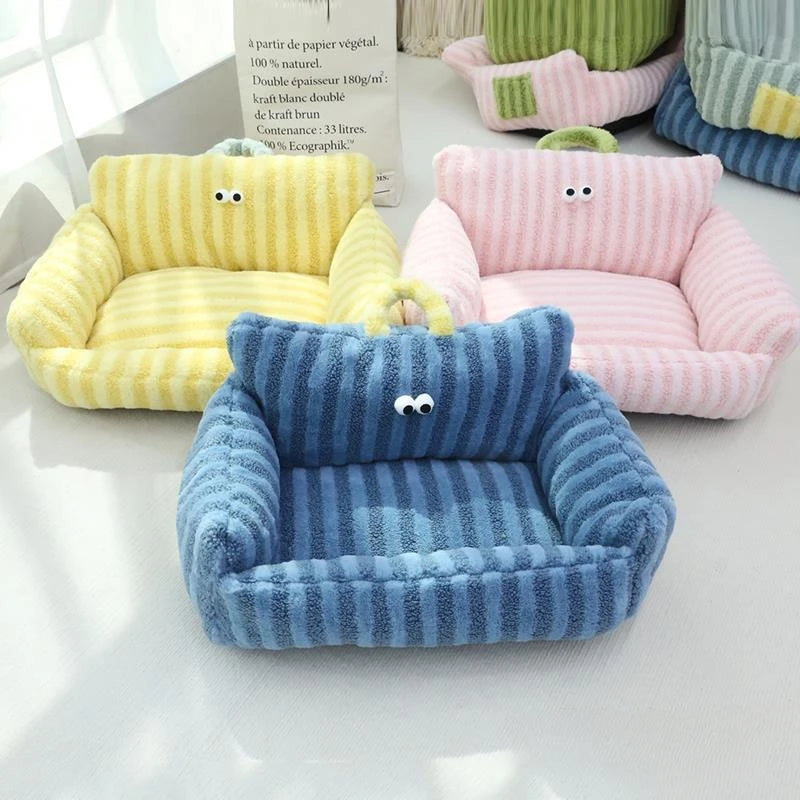Special Sofa Kennel- Winter Warm-Multiple Colors-Small Breeds- Bed & Blankets