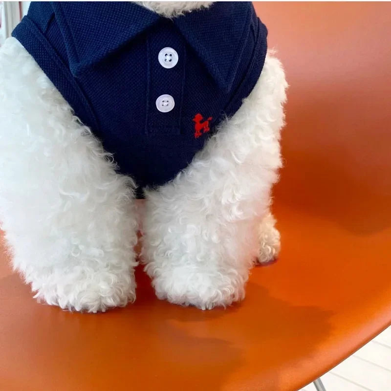 New Summer Dog Polo Shirt- Cool Clothes- Soft- Breathable- Sizes XS to 2XL-Costumes/Apparel