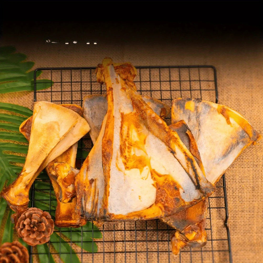 1/2 Pack x 60-90g Lamb Fan Bone- Natural Dog Treats and  Ingredients- Healthy- Easily Digestible-Long Lasting-Pet Bowls/Feeding