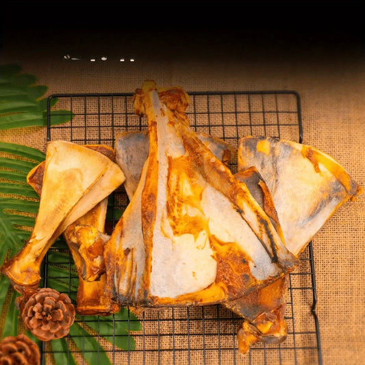 1/2 Pack x 60-90g Lamb Fan Bone- Natural Dog Treats and  Ingredients- Healthy- Easily Digestible-Long Lasting-Pet Bowls/Feeding