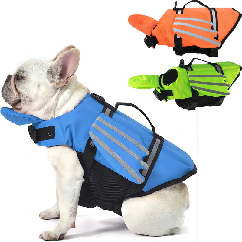 Dog Life Jacket- Reflective- Adjustable- Swimwear Safety Vest -Buoyancy Pet Life Jacket-Pet Accessories