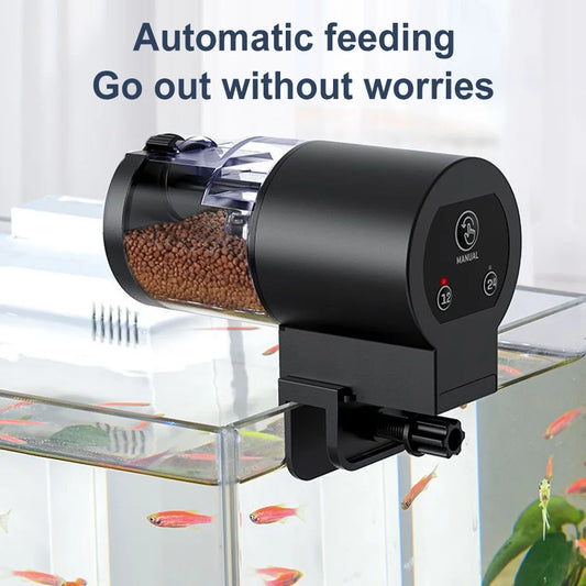 Automatic Fish Tank Feeder Large Capacity Timer Food Dispenser Intelligent Control Fish Feeder for Tank Aquariums & Pond-Pet Accessories