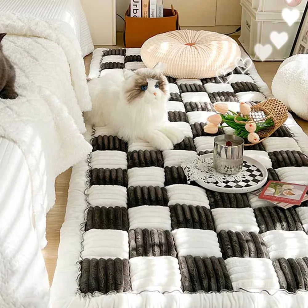 Warm Dog Mat Bed- Car Seat Cover-Blanket- Anti-Slip- Washable Cushion- Sofa Couch Cover Protector-Beds & Blankets