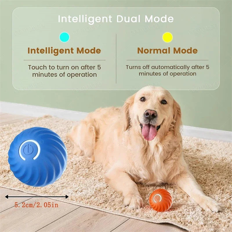 Smart Dog Toy Ball -Electronic Interactive Pet Toy - USB Automatic Moving Bouncing Ball