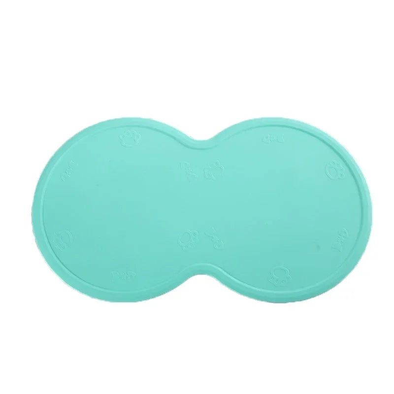 48*27cm Pet Dog Puppy Feeding Mat Pad Cute Cloud Shape Silicone Dish Bowl