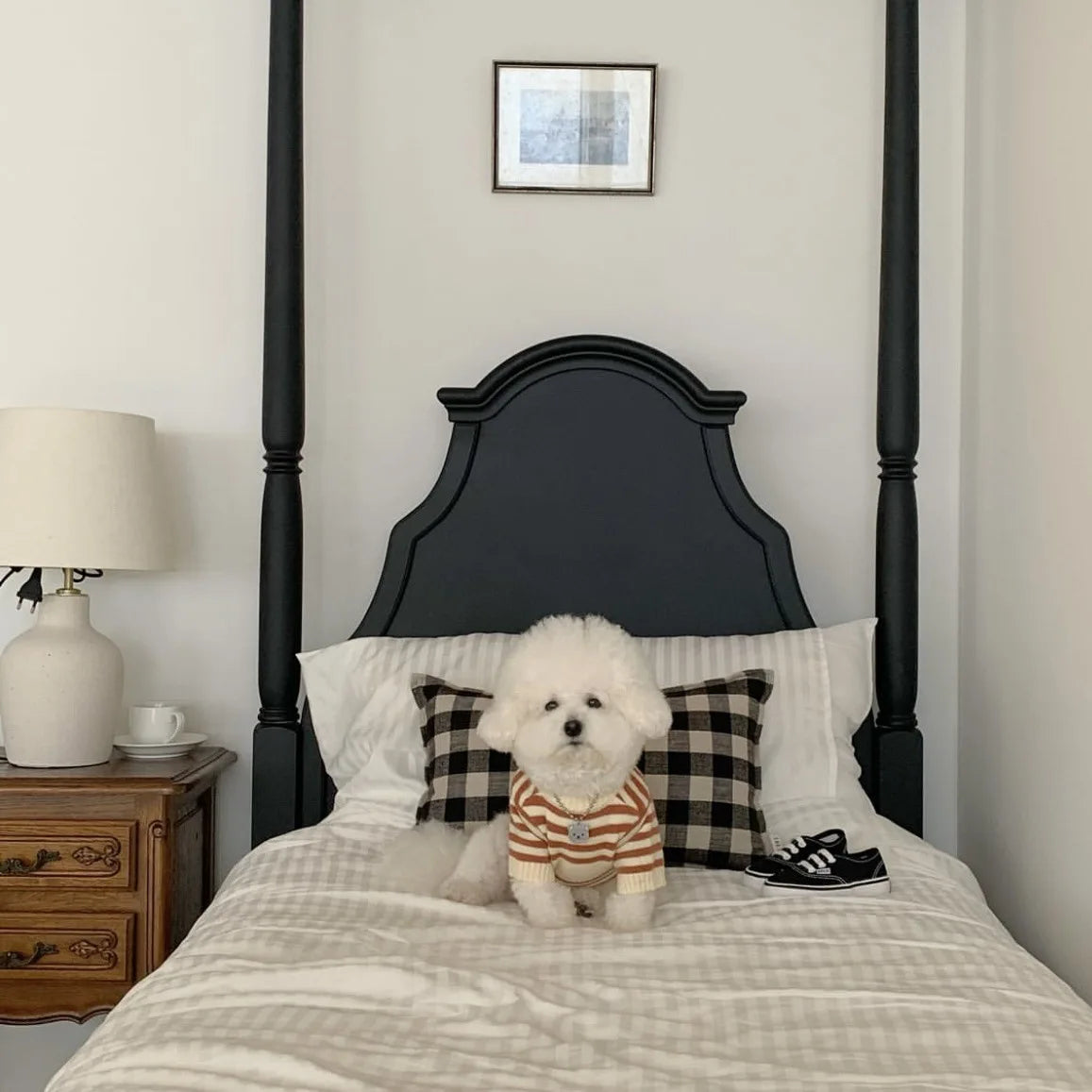 Pet Spring and Autumn Striped Sweater Warm Pet Knitted Sweater Autumn Winter Thickened Small Medium sized Dog Cat Teddy Coat