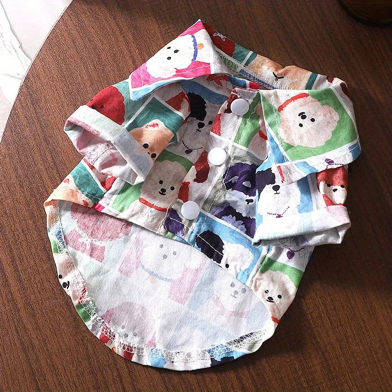 Cartoon Dog Shirt- Lightweight- Breathable-Stylish- Sizes XS-XL-Costumes/Apparel