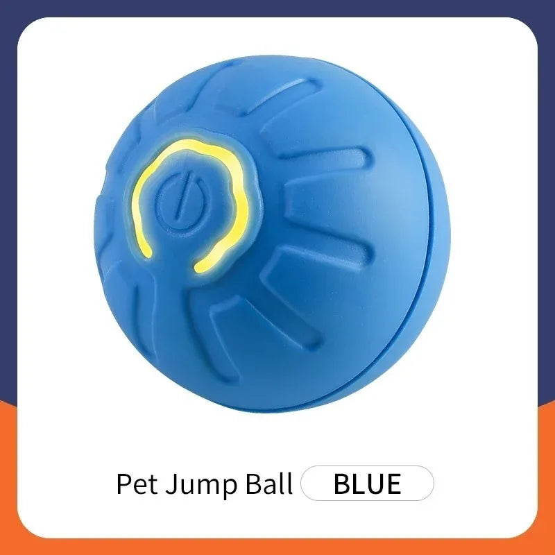 Smart Dog Toy Ball- Electronic -Interactive Pet Toy Ball -USB Automatic Bouncing Rolling Toy Ball With RGB Lights