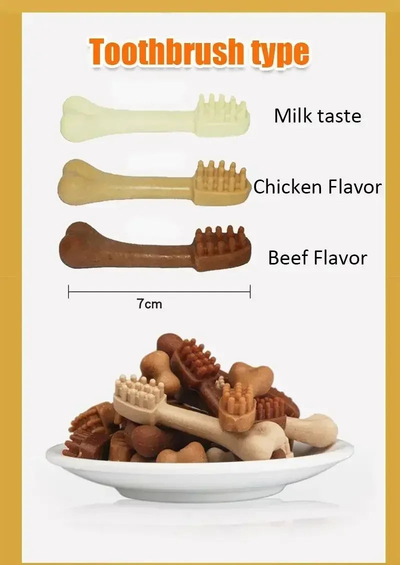 New Dog Bruxism Stick Toothbrush- Bone Shape -Fresh Natural Nutrition- Healthy -Adult Dogs Puppy Training Rewards-Snacks