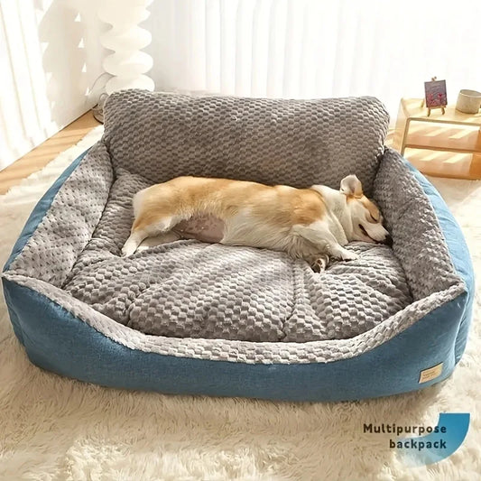 Comfy Cooling Dog Bed-Dog Sofa 47" XXL Size with Double Filling- Machine Washable- Non-Slip Bottom-Breathable